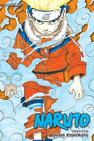 Naruto Manga 3 in 1 edition (Volumes 1 to 3).